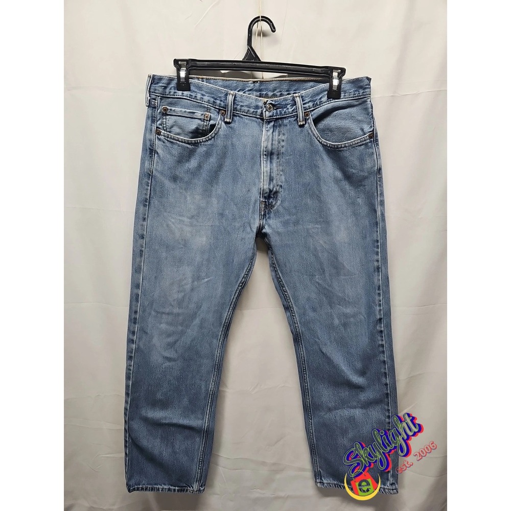 Levi's 505 Men's‎ Blue Straight Leg Denim Jeans Medium Wash Sz Reg 36x29